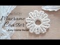 🏵️ How to DIY Macrame Flower Coaster Tutorial