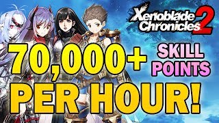 THE FASTEST Skill Point and Bonus Exp Farming Strategy (70,000+ SP/hour) - Xenoblade Chronicles 2