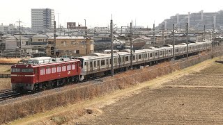 【配給輸送】 EF81-141+横須賀線E217系7両 白岡～新白岡通過