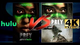 PREY (2022) 4K ULTRA HD DISC VS HULU 4K STREAMING