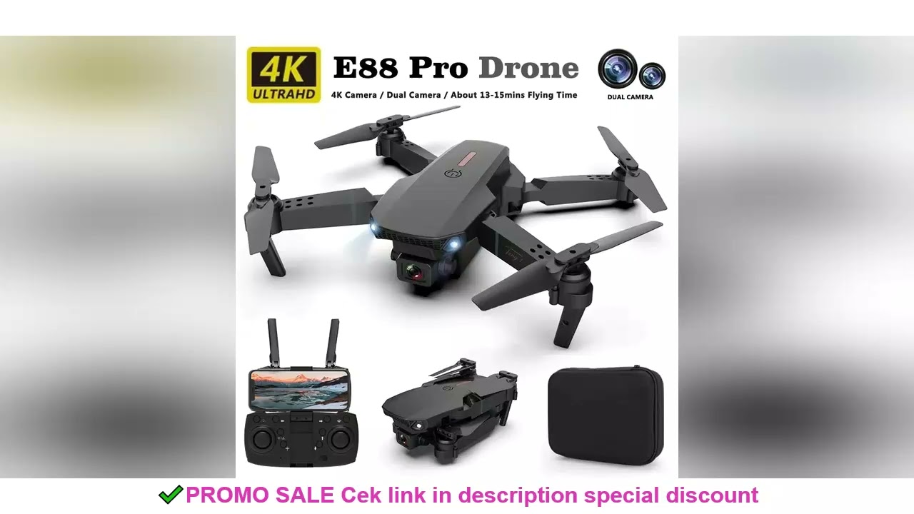 E88pro Drone Professional Dron Optical Flow 4k Dual Camera Aerial Photography Four Axis Aircraft RC