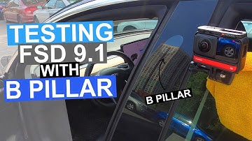 Testing FSD Beta 9.1 With B Pillar | Merging Lanes, Unprotected turns | 2021.4.18.13 FSD Beta V9.1