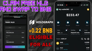 🚀 Claim Free Holograph HLG Airdrop ~0.22 BNB in Wallet
