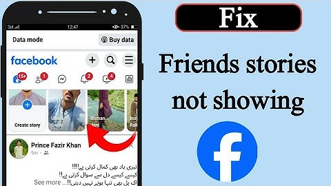 How to fix friends stories not showing on facebook