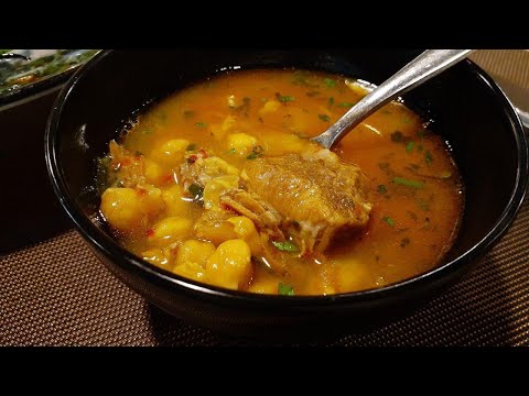「ウズベキスタン料理」簡単！ヒヨコ豆スープの作り方。汁の最後の一滴まで大切に食べたくなる。