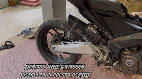 Dominar 400 swingarm installed in pulsar rs200 full modified pulsar rs 200 🔥