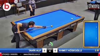 AHMET KÖSEOĞLU vs TAHİR ALP | TÜRKİYE 3 BANT BİLARDO 1.LİG PLAYOFF 1.TUR | 3 cushion billiards