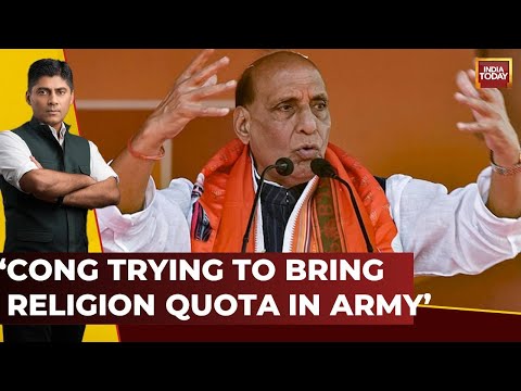 India First With Gaurav Sawant LIVE: Rajnath Singh Hits Out At Cong Over Muslim Reservation