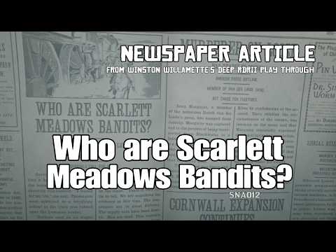 Who are Scarlett Meadows Bandits? - Newspaper 2 Article [RDRII]
