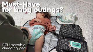Must-Have for baby outings? | PZU Portable Diaper Changing Review