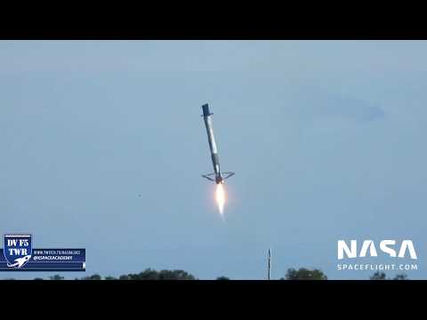 CRS-16 Falcon Landing Attempt 4.8 Miles Nikon P1000 Zoom