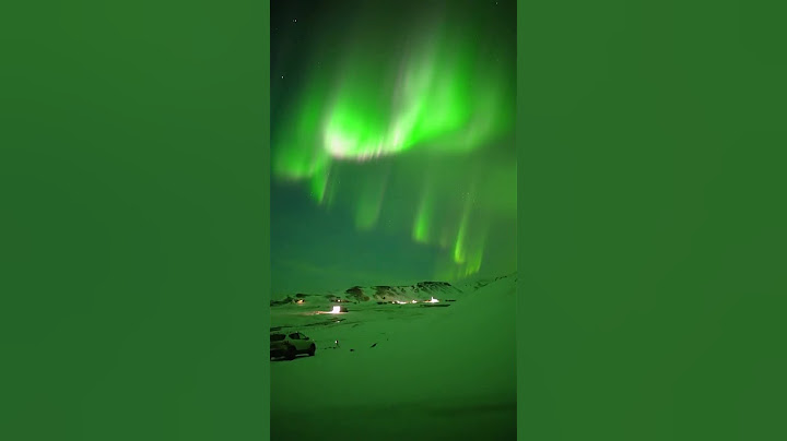 Beautiful Northern Lights seen in Iceland