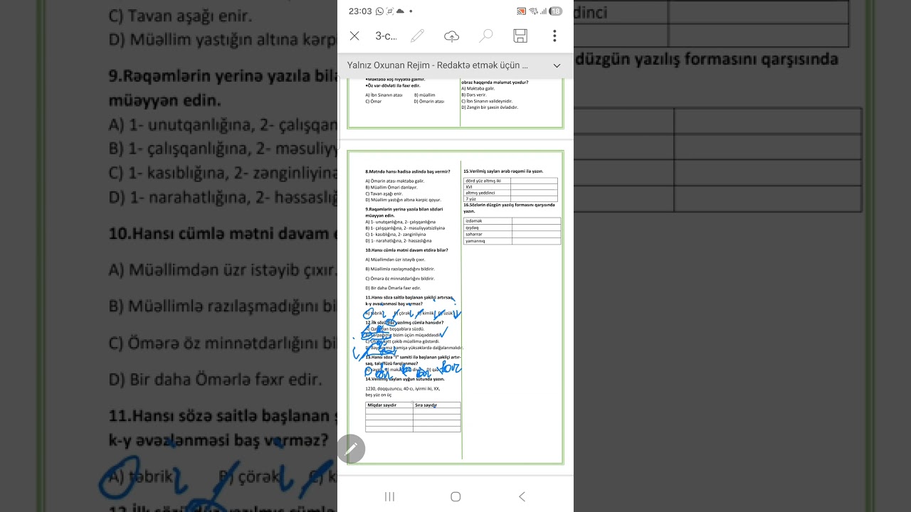 3-cü sinif Azərbaycan dili 5-ci bölmə dil qaydaları üzrə Ksq -ə hazırlıq 