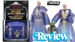 Star Wars The Vintage Collection Jedi Spirits Special Action Figure Set Review!