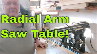 🔨 Radial Arm Saw Table-That Bee Man