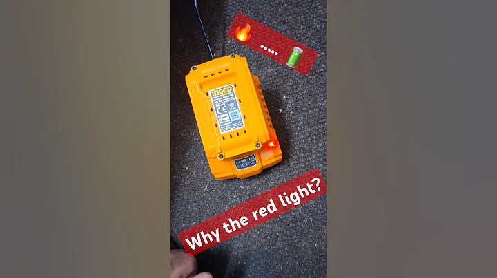 Why does the red light go on ingco charger 🤔.  The battery is too hot. #michaelstoolbench #ingco