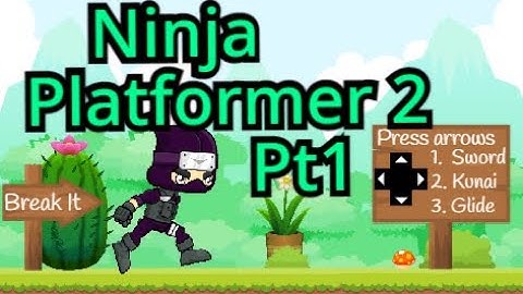 Scratch Tutorial | Ninja Platformer 2 | Part 1 Hitbox | How to make a platformer game in scratch