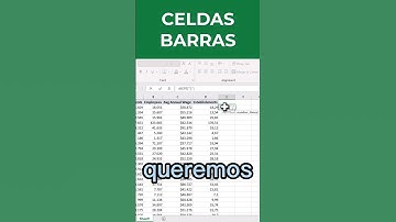 Crear barras en las celdas de excel #excel #exceltutorial #exceltips