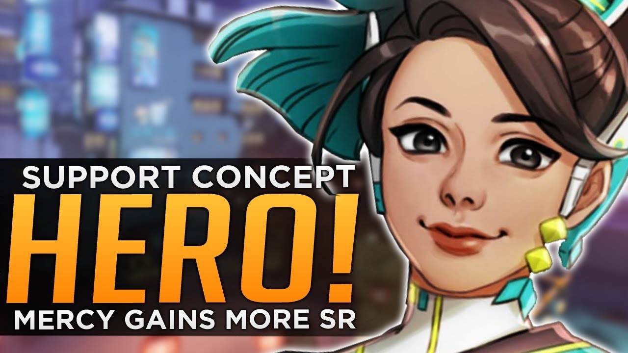 Support hero. Overwatch New Hero support. Mercy Concept.