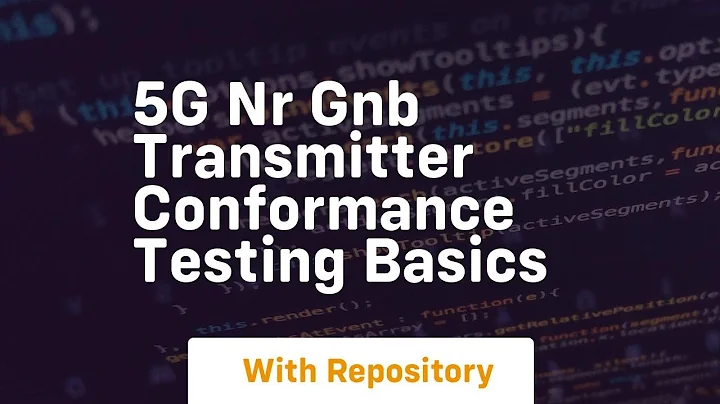 5g nr gnb transmitter conformance testing basics