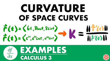 Curvature of Space Curves Examples | Calculus 3 - JK Math