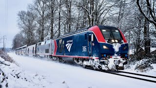 Winter Washington Trains in the Snow  2023