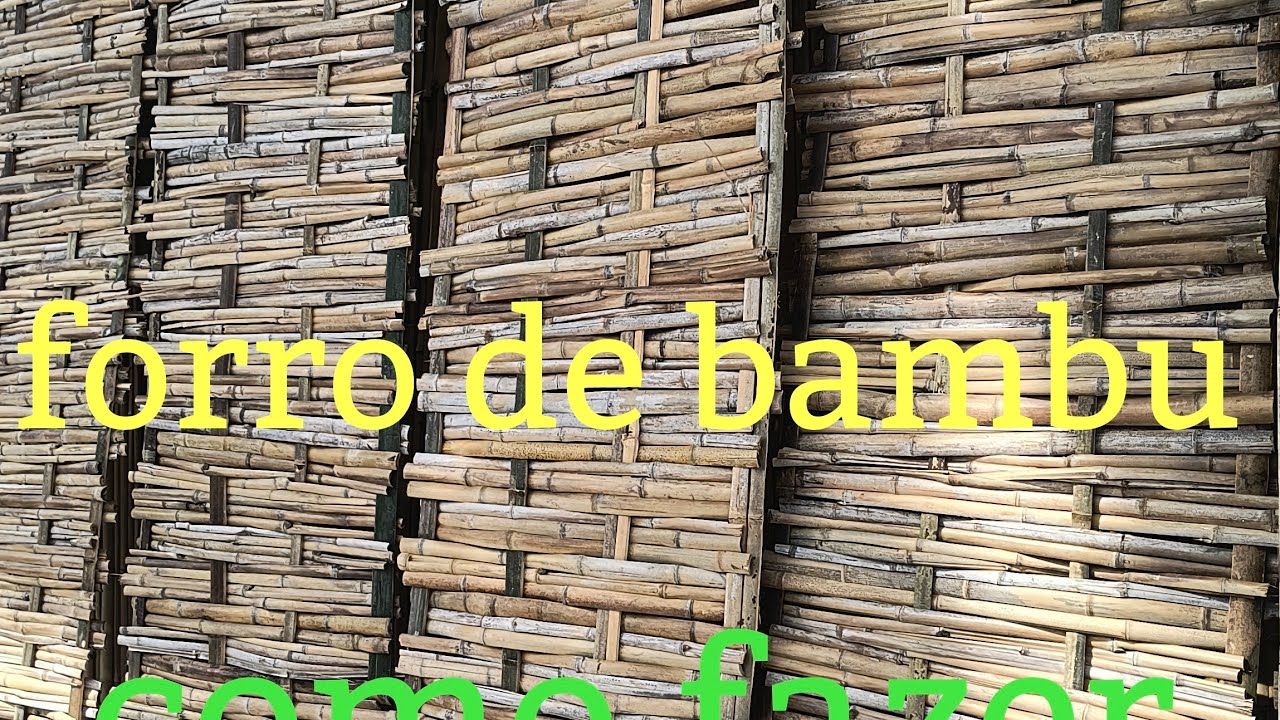 Como fazer forro de bambu para sombrear @bambutotal