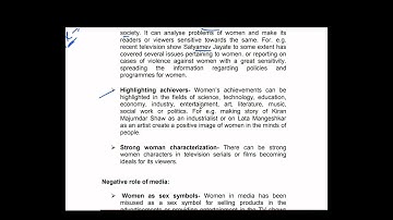 Foundation Course,Sem-1,Unit-2,Concept of Disparity-2,Lec-4, Woman & Mass Media,Mumbai Uni & IDOL