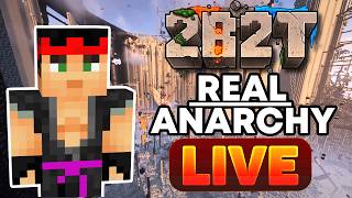2b2t Exploring TRUE ANARCHY 🔴 LIVE