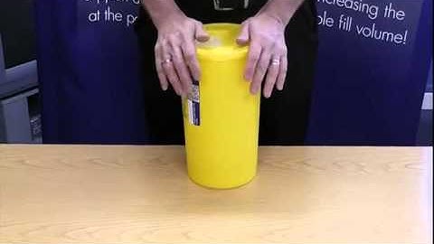 How to put a lid on a small Daniels SHARPSGUARD container