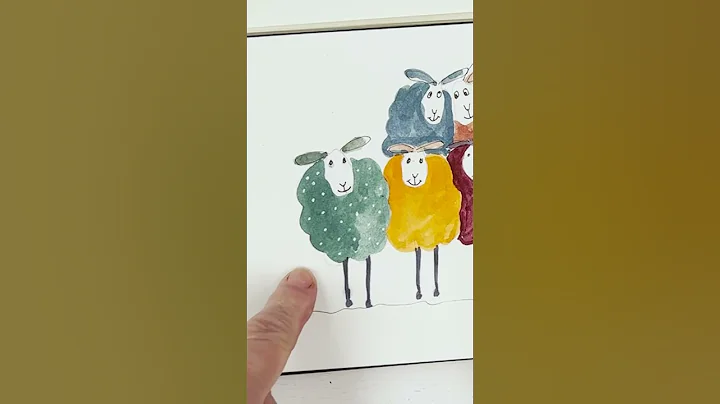 How to Paint Easy Whimsical Watercolor Sheep - Wat...