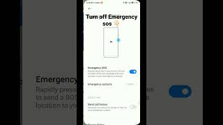 how to turn off your emergency call (SOS) in Android #shorts