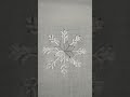 EASY EMBROIDERY snowflake ❄ ❄️#viralshorts ##embroidery