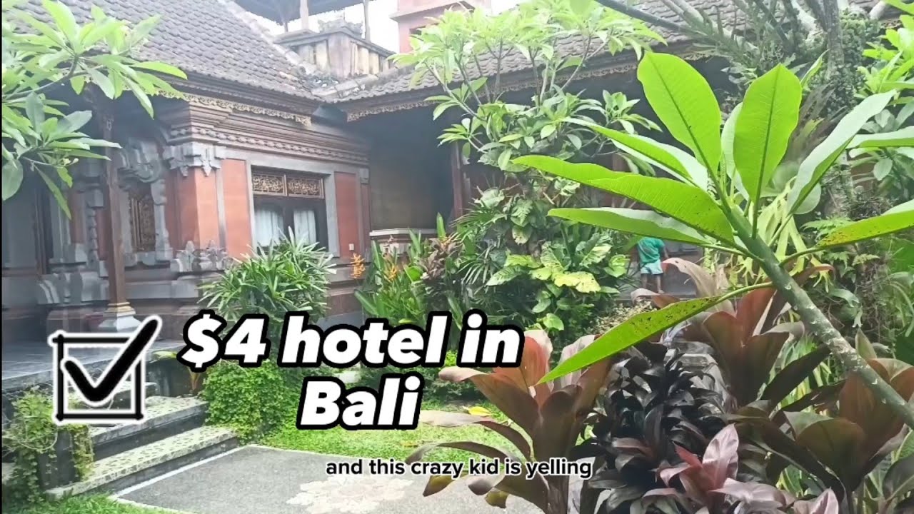 Very cheap 4$ hotel in Bali
