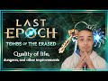 Hype Week Day 4 - Quality of Life, Dungeon &amp; Other Imporvements | Last Epoch Season 2