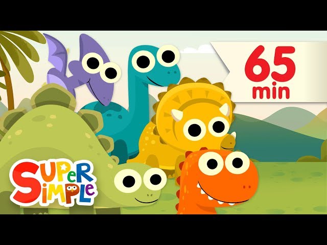 10 Little Dinosaurs + More | Kids Songs | Super Simple Songs class=