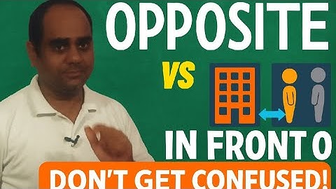 Opposite Vs Infront of l English Tricks 