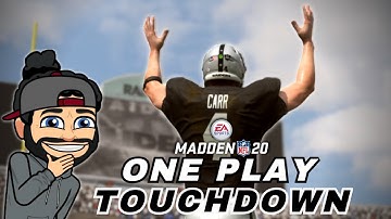 One Play Touchdown vs Cover 4 Palms | Deep Bomb Glitch vs Cover 4 Palms | Madden 20 Tips