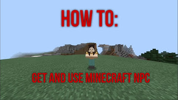 How To Get and Use Minecraft NPC! (No Addons)