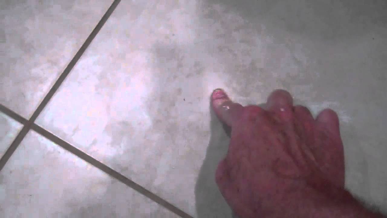 Hiding a Tile Floor Crack