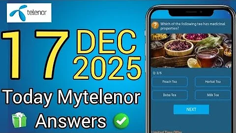 17 December 2025 | My Telenor Today Questions | Today My Telenor Answers | Today MyTelenor Questions