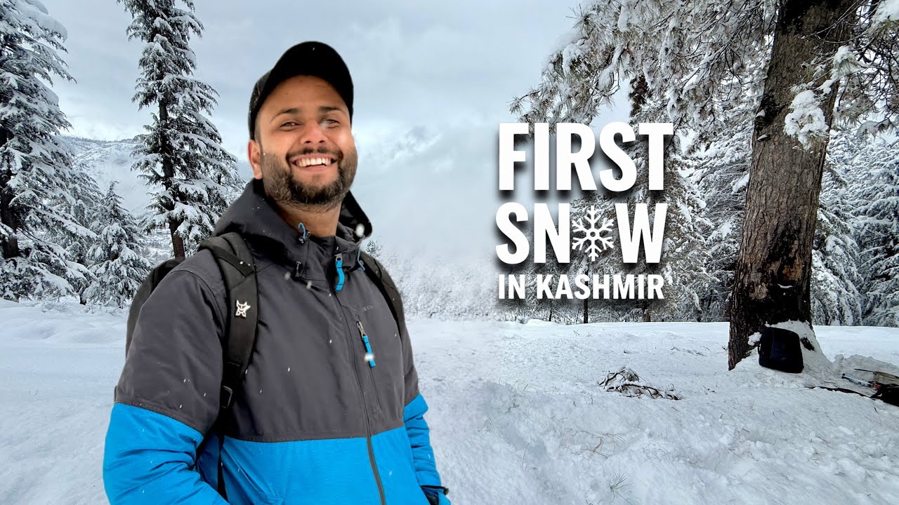 First Snowfall in Kashmir 😍