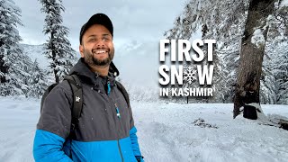 First Snowfall in Kashmir 😍