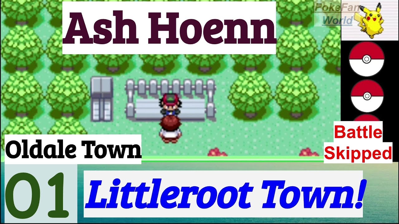 Turismo em Hoenn: Littleroot Town, Rota 101, Oldale Town, Rota 102 e Rota  103