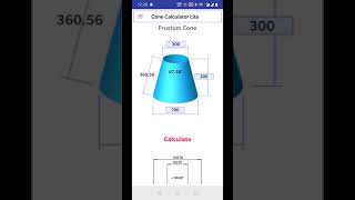 Apps | Cone calculator lite screenshot 3