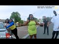Enraged Group Causes Complete Chaos in Police Station Parking Lot