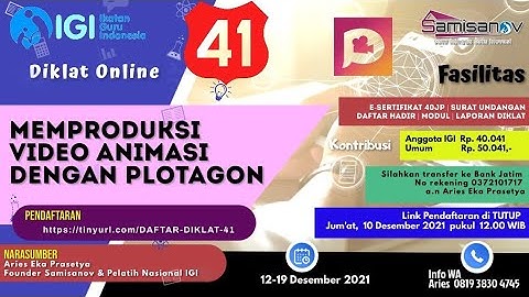 MEMPRODUKSI VIDEO ANIMASI MENGGUNAKAN PLOTAGON