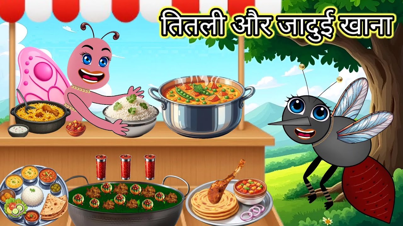 तितली और जादुई खाना | Jadui Khana Story In Hindi | Jadui Kahaniyan ...