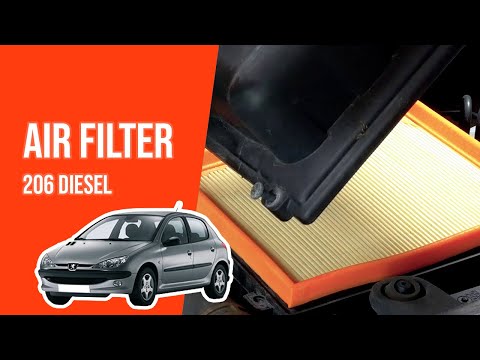 How to replace the air filter PEUGEOT 206 2.0 HDI 💨