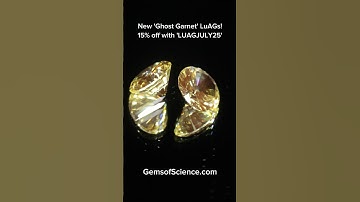 New Ghost Garnets on Gems of Science! #garnet #gemstone #science #luag #crystals